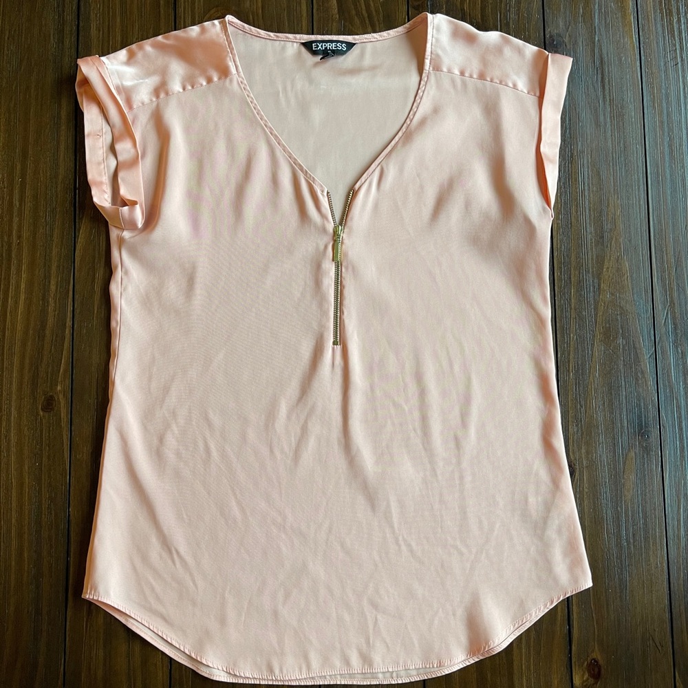 Peach blouse